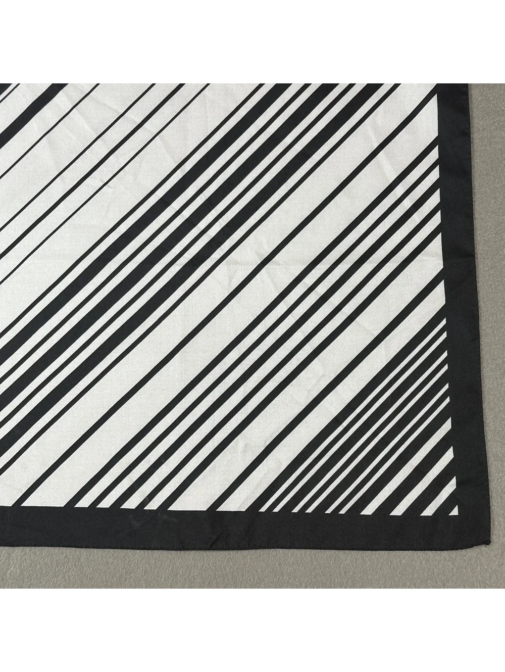 Vintage Black and White Geometric Pattern Square Scarf
